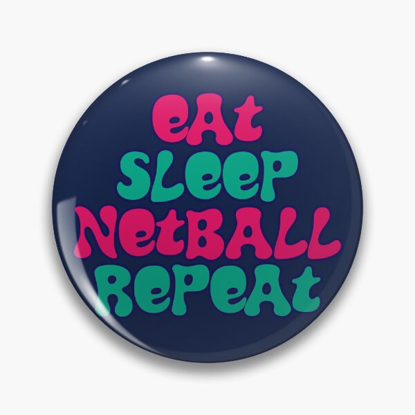 Item preview, Eat Sleep Netball Repeat designed and sold by Hello Bee Bee.