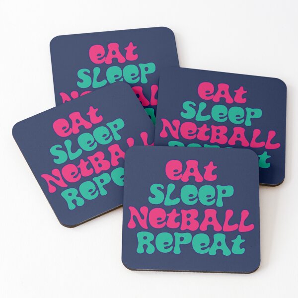 Item preview, Eat Sleep Netball Repeat designed and sold by Hello Bee Bee.