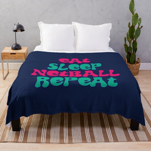 Item preview, Eat Sleep Netball Repeat designed and sold by Hello Bee Bee.