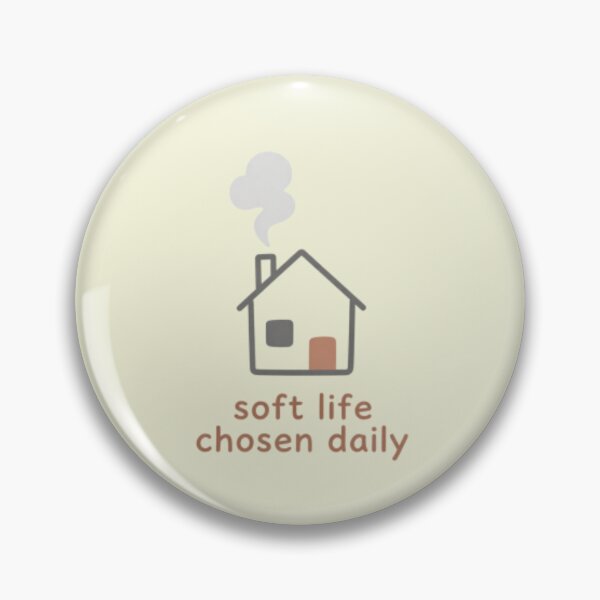 Item preview, Soft Life Chosen Daily – Inspirational Wellness Typography Art designed and sold by CosmicQuietLab.