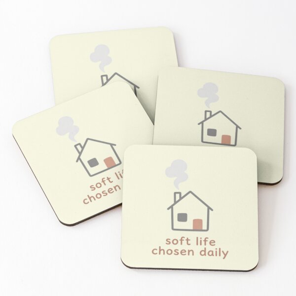 Item preview, Soft Life Chosen Daily – Inspirational Wellness Typography Art designed and sold by CosmicQuietStudio.