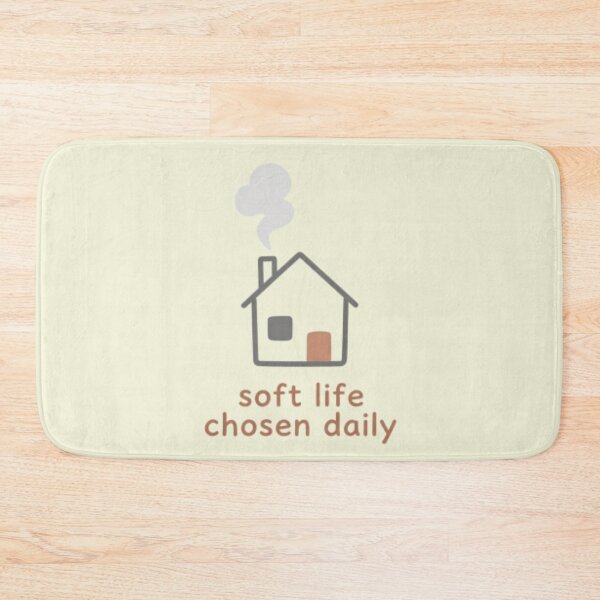 Item preview, Soft Life Chosen Daily – Inspirational Wellness Typography Art designed and sold by CosmicQuietLab.