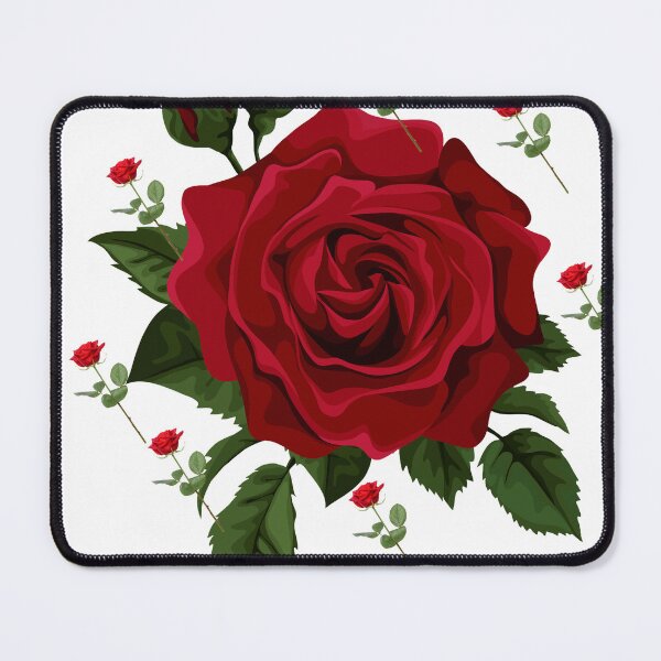 Item preview, Red Rose Bloom Illustration | Elegant Floral Botanical Art designed and sold by vibecraft_studio2.