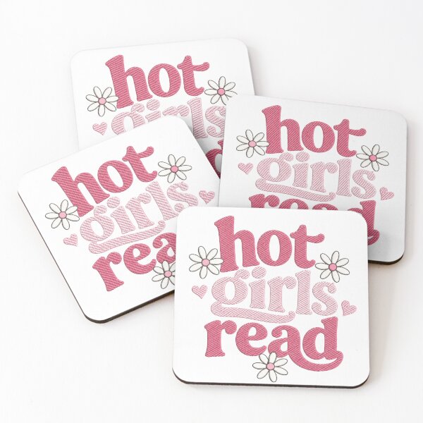 Item preview, Hot Girls Read - Trendy Retro Pink Aesthetic Bookish Art designed and sold by Essémké.