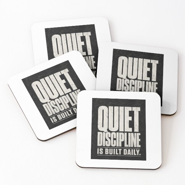 Item preview, Quiet Discipline Quote Minimalist Streetwear Design designed and sold by PrintxforxYou.