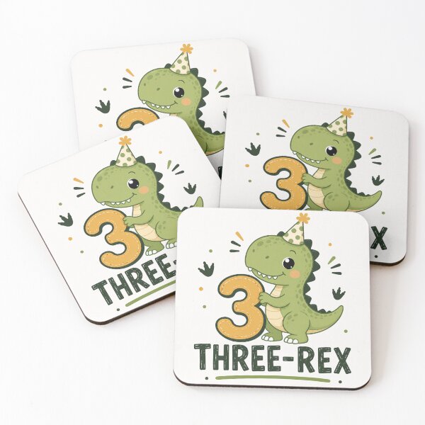 Item preview, Cute Dinosaur Third Birthday Three Rex Cute T Rex designed and sold by Seculinator.