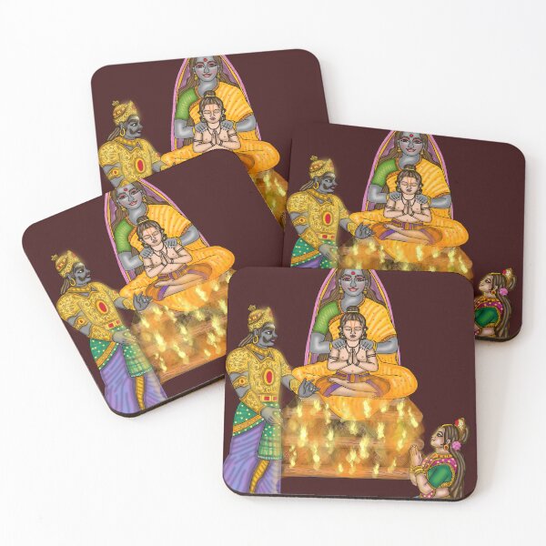 Item preview, Prahlad and Holika Artwork | Holika Dahan Digital Drawing designed and sold by Harshit_Digital_Arts.