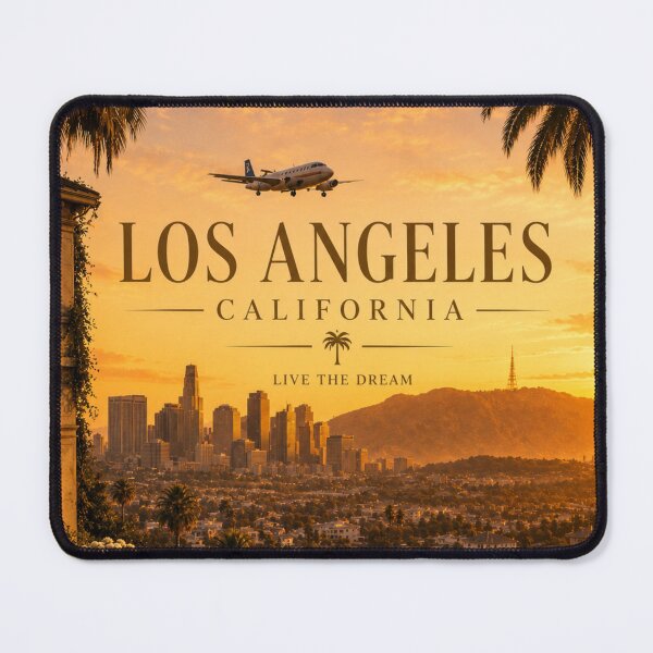Item preview, Los Angeles Travel Poster – Live The Dream designed and sold by Ve state official.