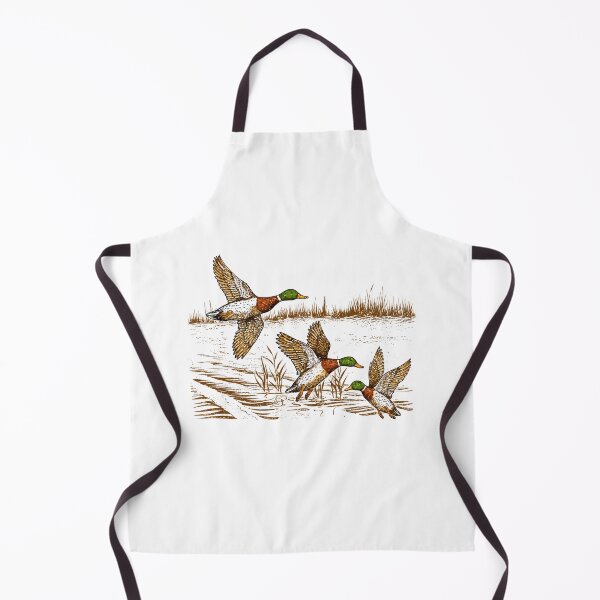 Item preview, Flying Mallard Ducks Wildlife Marsh Hunting Illustration Art designed and sold by justinhmorton.