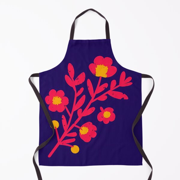 Item preview, Chic Folk Art Botanical - Textured Pink Wildflower designed and sold by UniqueDesign751.