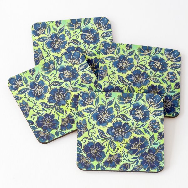 Item preview, Navy Floral  designed and sold by GraphicsClub.