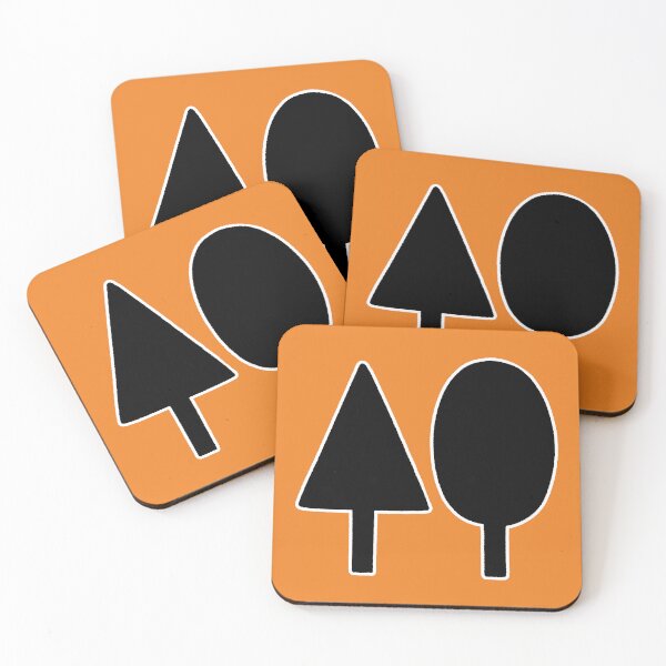 Item preview, Minimalist Geometric Tree Icons Abstract Shape Set designed and sold by ubborn.