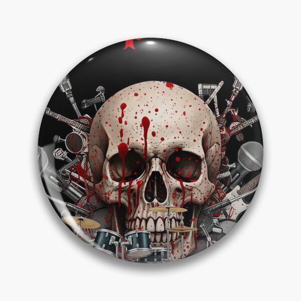 Item preview, Cheap Trick Skull Musical Instruments #8152 designed and sold by trusty-ben-art.