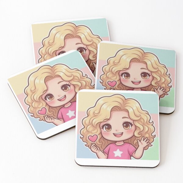 Item preview, Cute Kawaii Waving Chibi Girl designed and sold by deisgnsbyshane.