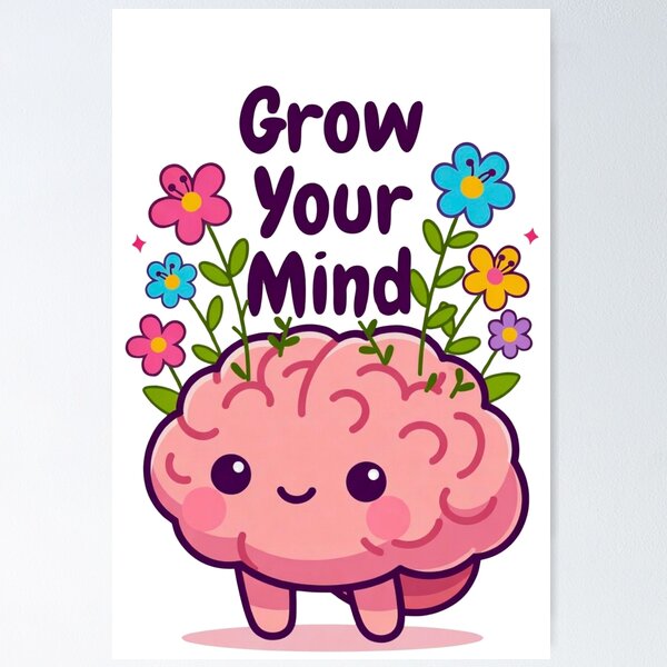 Item preview, 育脳フラワー 〜Grow Your Mind〜 designed and sold by kibounohikari.