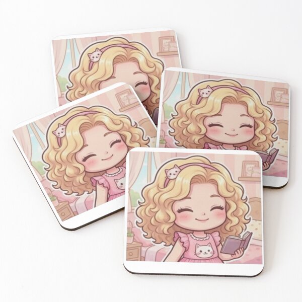 Item preview, Cute Kawaii Chibi Girl Reading Book designed and sold by deisgnsbyshane.