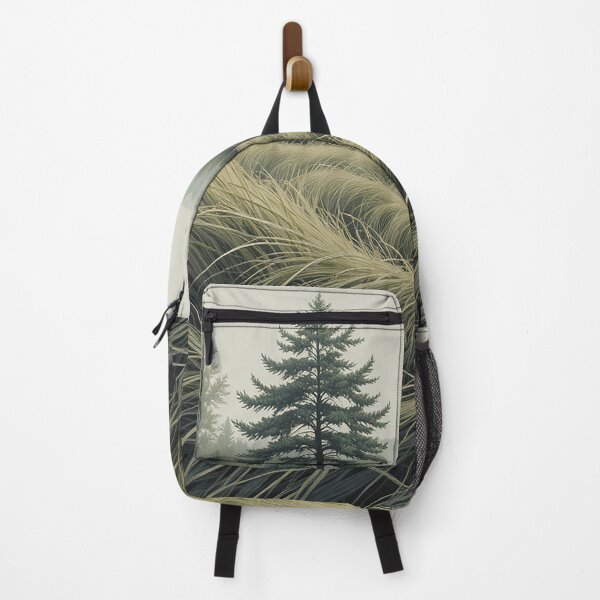 Item preview, Whispers of the Wind – Flowing Grass & Trees Line Art designed and sold by PixPixari.