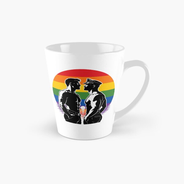 Item preview, Gay Pride Men Love – LGBTQ Rainbow Retro Design designed and sold by FrenchieFever.