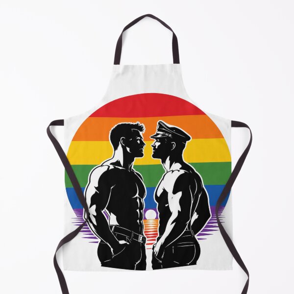 Artikelvorschau, Gay Pride Männer Liebe – LGBTQ Regenbogen Retro Design entworfen und verkauft von FrenchieFever.