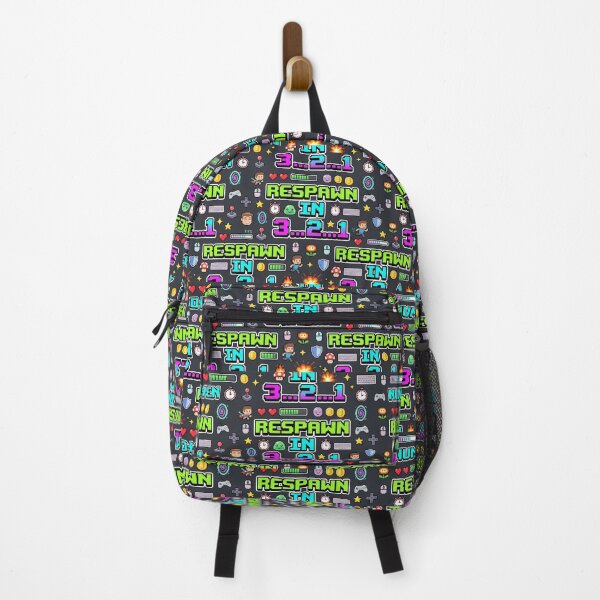 Item preview, Retro Gaming Respawn Pattern – 8-Bit Pixel Art Arcade Print designed and sold by OpenDreamArts.