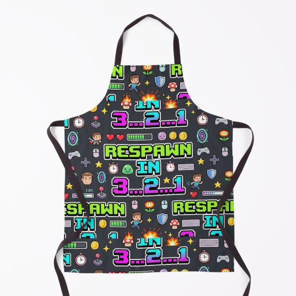 Item preview, Retro Gaming Respawn Pattern – 8-Bit Pixel Art Arcade Print designed and sold by OpenDreamArts.
