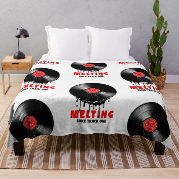 Item preview, Melting Since Track One Vinyl Record T-Shirt Funny Music Lover Gift Retro Tee designed and sold by oonproducts.