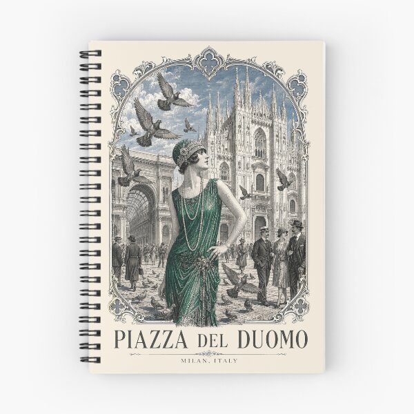 Item preview, Piazza del Duomo, Milan, Italy [Steel Engraving] designed and sold by elektronen.