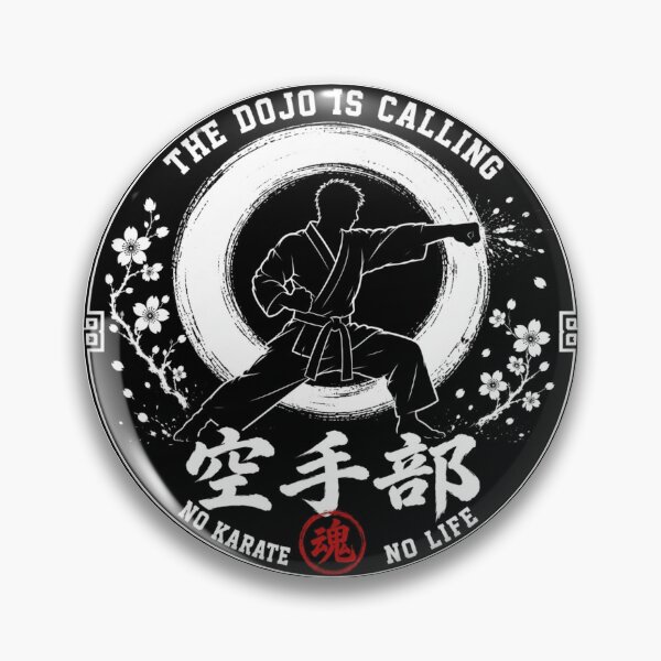 Item preview, The Dojo Is Calling No Karate No Life Japanese Karate Club Sticker Art designed and sold by Locker39.