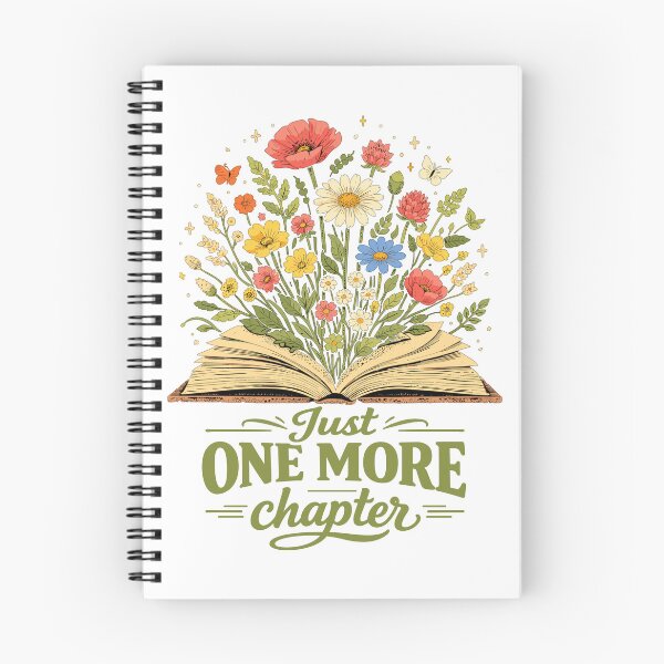 Item preview, Just One More Chapter Wildflowers Book Love designed and sold by Pineapple-Tree.