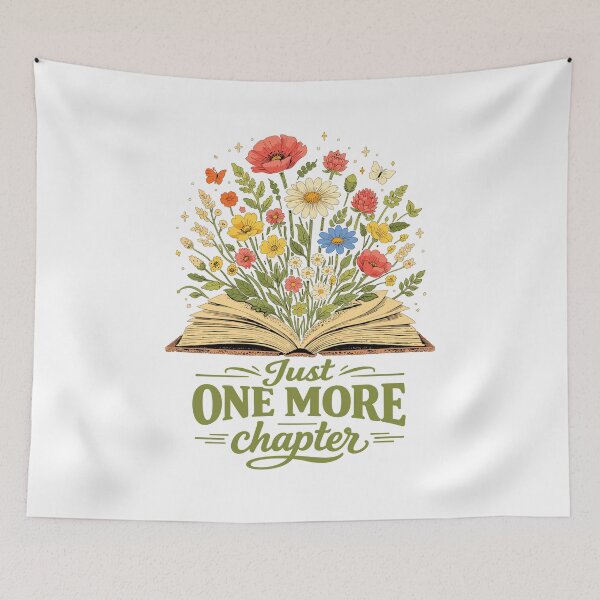 Item preview, Just One More Chapter Wildflowers Book Love designed and sold by Pineapple-Tree.