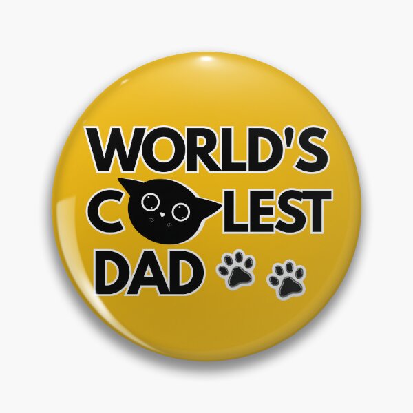 Item preview, WORLD'S COOLEST CAT DAD | Funny Cat Dad Father's Day Design designed and sold by MagnetStyle.
