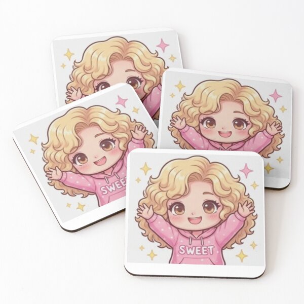 Item preview, Copy of Cute Kawaii Chibi Girl Cheering designed and sold by deisgnsbyshane.