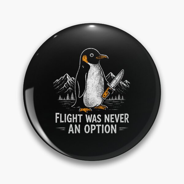 Item preview, Funny Penguin Flight Was Never An Option Dark Humor designed and sold by wansilastomi.