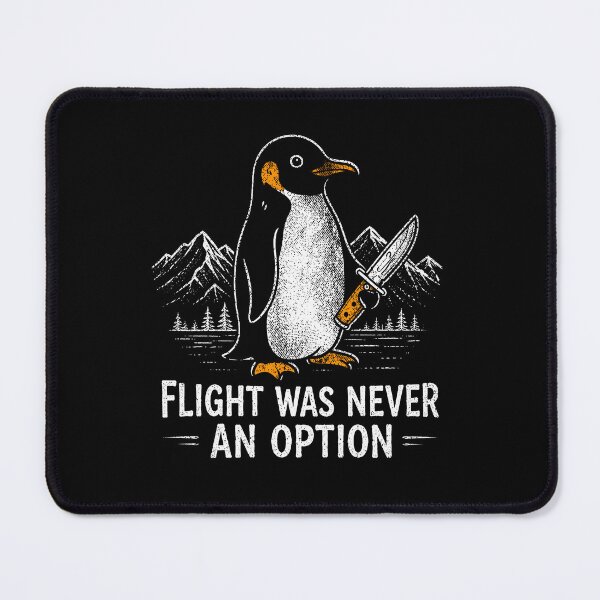 Item preview, Funny Penguin Flight Was Never An Option Dark Humor designed and sold by wansilastomi.