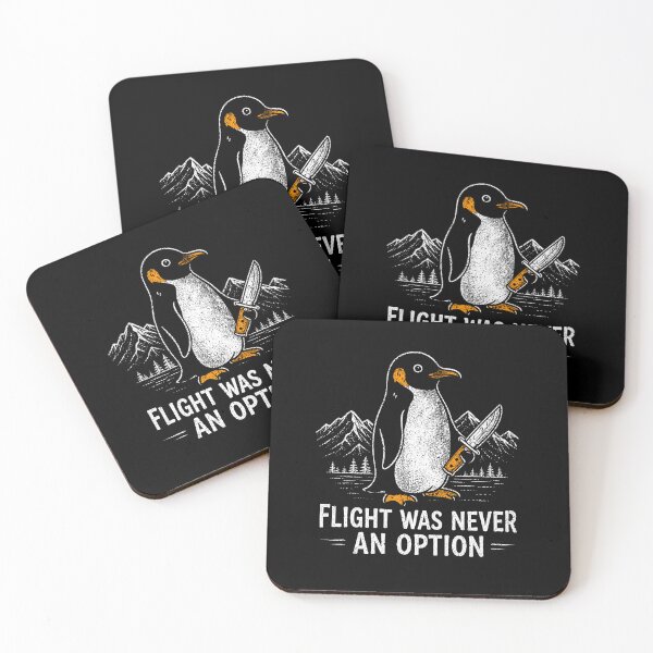 Item preview, Funny Penguin Flight Was Never An Option Dark Humor designed and sold by wansilastomi.