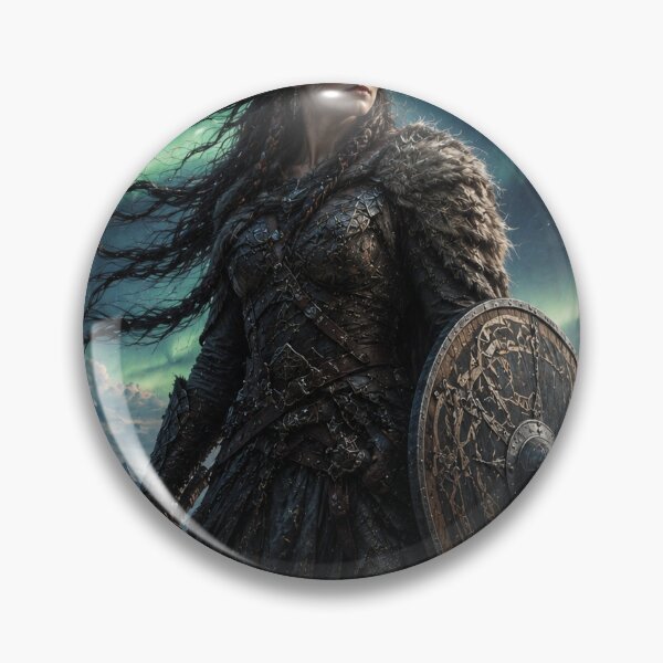 Item preview, Viking Shieldmaiden Beneath the Northern Lights designed and sold by photoparadise22.