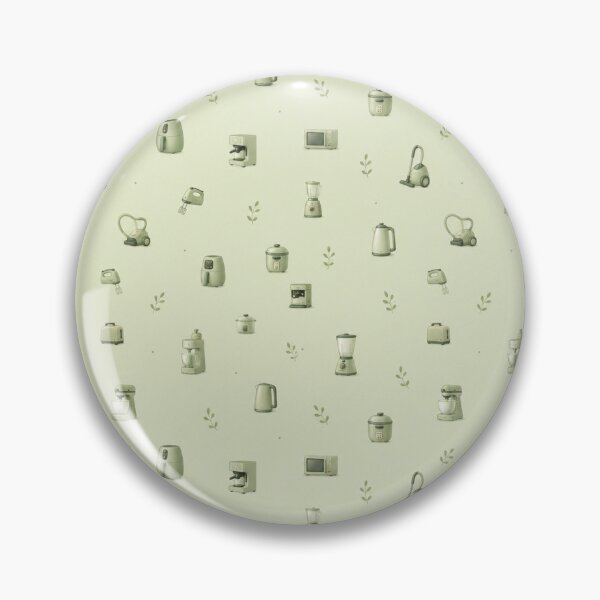 Item preview, Kitchen Appliance Pattern Wallpaper green, Home Appliance Repeat Print, Modern Housewares Background, Seamless Kitchen Decor Design designed and sold by Hookesmode.