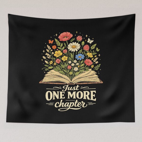 Item preview, Just One More Chapter Wildflowers Book Love designed and sold by Pineapple-Tree.
