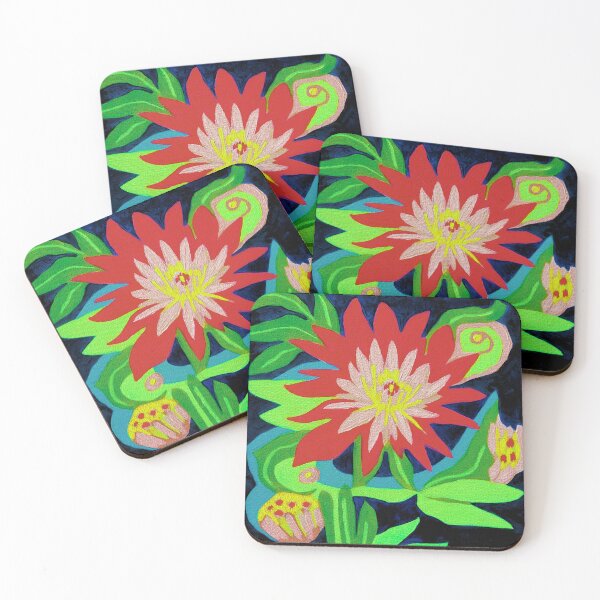 Item preview, "Waterlily red" by JKH63 Jenette Hewitt Art designed and sold by Jenette Hewitt Art.