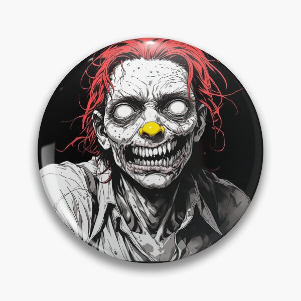 Item preview, Zombie Clown – Creepy Horror Dark Humor Halloween Art designed and sold by ChaoticZenStudio.