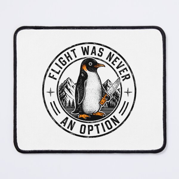 Item preview, Penguin Humor Flight was Never an Option designed and sold by wansilastomi.