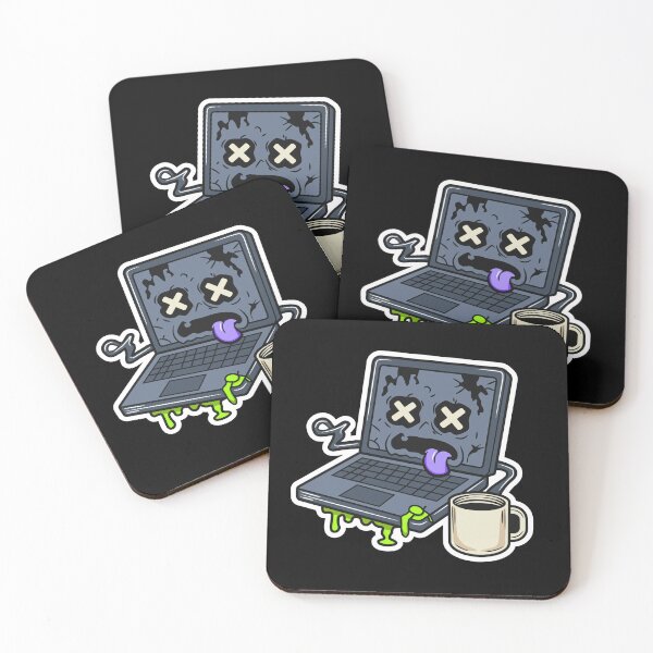 Item preview, Dead Laptop Funny Burnout Character designed and sold by Marvin4321.