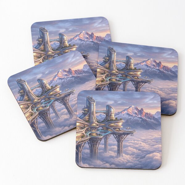 Item preview, Floating future architecture above the clouds designed and sold by Sigtrix.