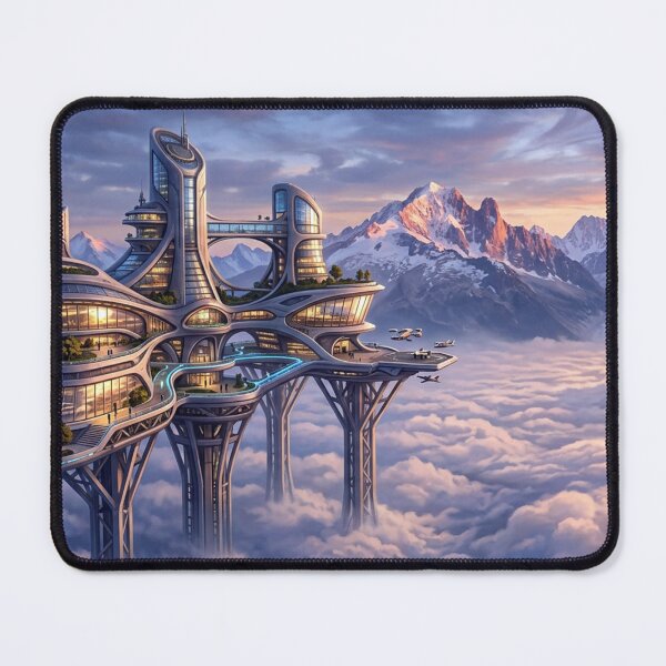 Item preview, Floating future architecture above the clouds designed and sold by Sigtrix.