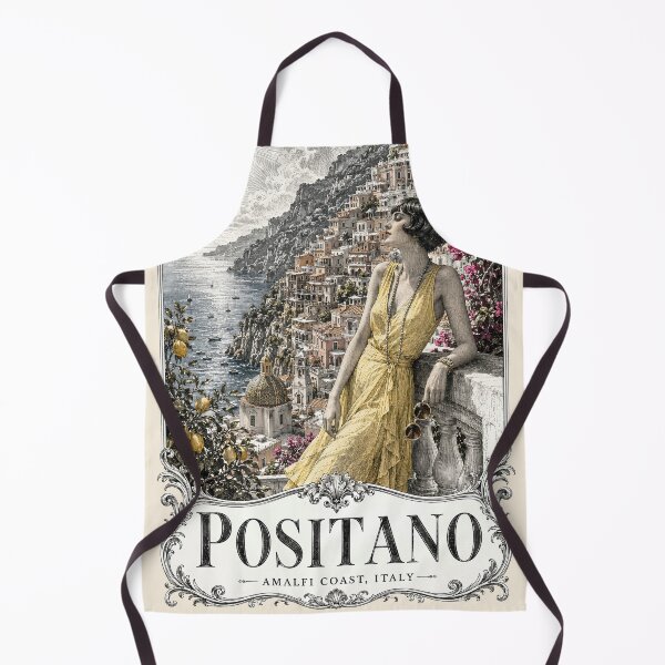Item preview, Positano, Amalfi Coast, Italy [Steel Engraving] designed and sold by elektronen.