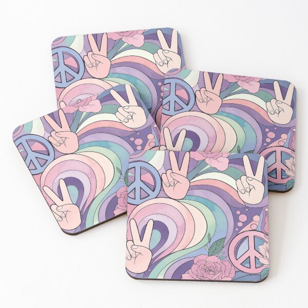 Item preview, Bold Groovy 70s Psychedelic Floral Peace Sign Phone Case designed and sold by IntelliMindDesigns.