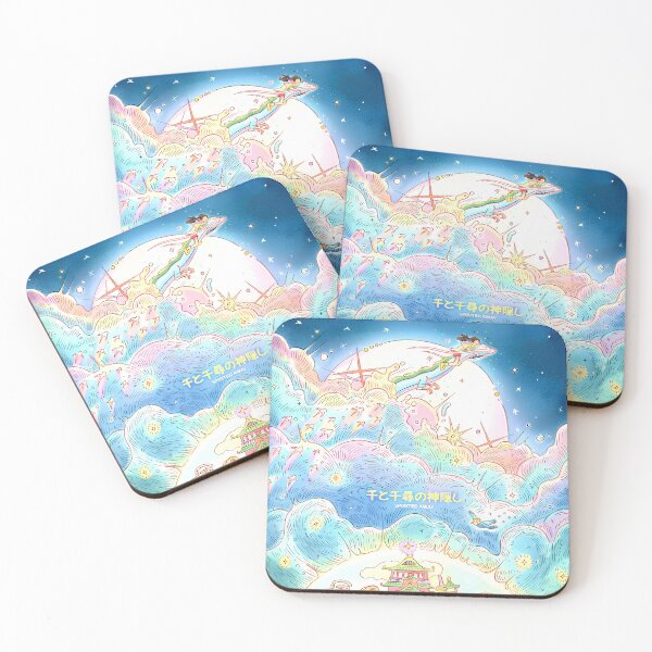 Item preview, Cute kawaii art girl [[chihiros]] fly -%[ghiblis]%- colorfull sky aways dragon designed and sold by mc-montgomery.