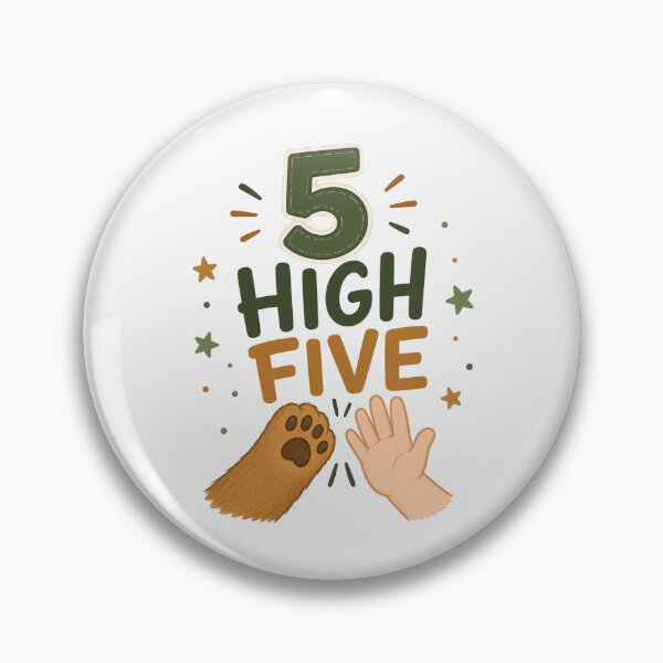 Item preview, Cute High Five 5th Birthday Bear Paw Kids designed and sold by Seculinator.