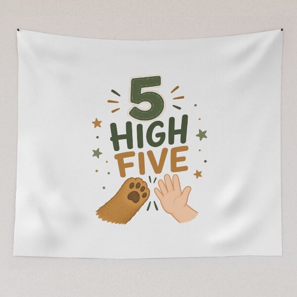 Item preview, Cute High Five 5th Birthday Bear Paw Kids designed and sold by Seculinator.