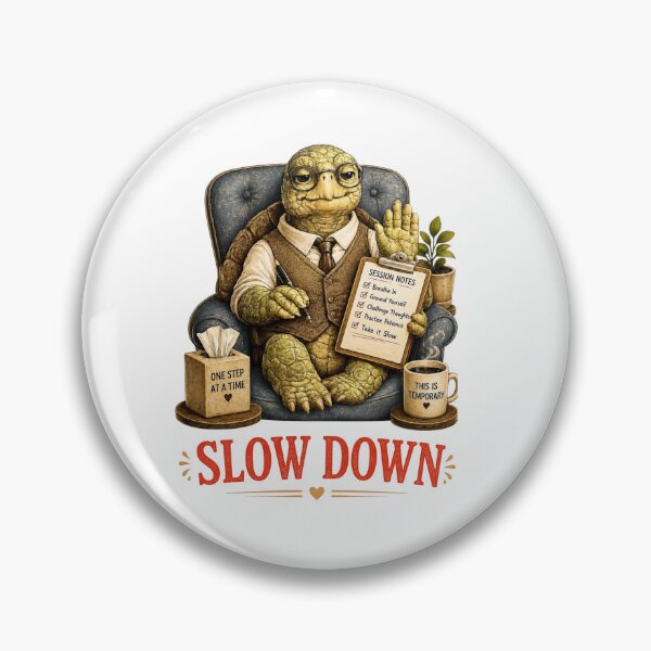 Item preview, Funny Mental Health Gift Mindfulness Turtle Therapy Humor designed and sold by Gentlestate.